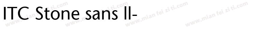 ITC Stone sans ll字体转换